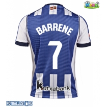 Real Sociedad Ander Barrenetxea #7 Hjemmedrakt 2025-26 Kortermet